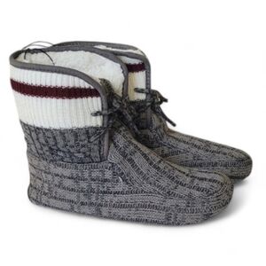 🎁 Plush Lined Knitted Bootie Slippers